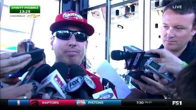 Watch Kyle Busch Give The Same Answer To Every Question About Last Weekend's Fight