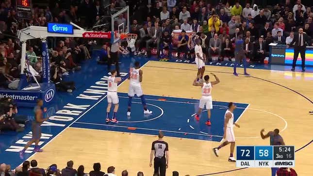 The Latest Ridiculous Chapter Of Enes Kanter's Knicks Feud Involves Smooching The Actual Floor