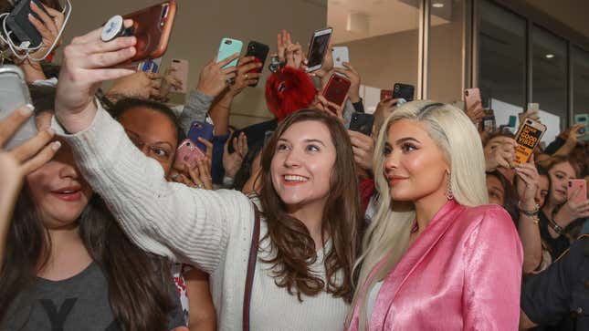 Kylie Jenner visits Houston Ulta Beauty to promote the exclusive launch of Kylie Cosmetics on Nov. 18, 2018, in Houston.