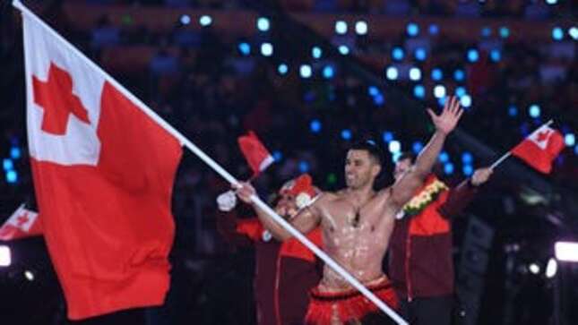 The Olympics May Be Postponed But the Topless Tongan Is Forever
