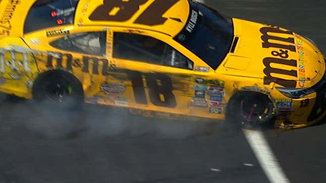Kyle Busch Hit Fan With Car After Crashing Out Of NASCAR Race