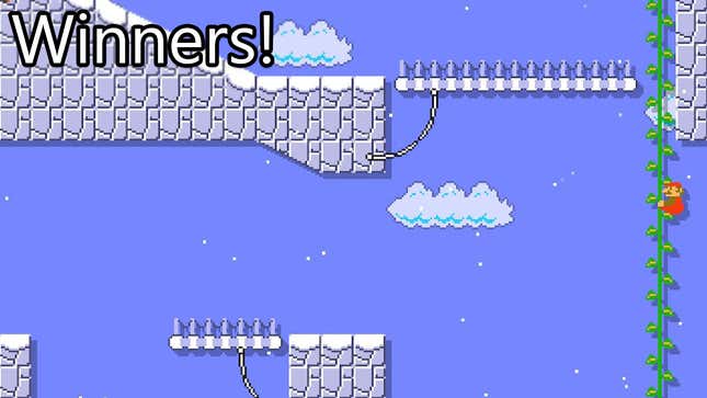 Image for article titled Mario Maker Contest: Going Up, Winners!