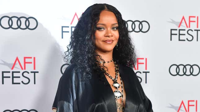 Rihanna arrives for the AFI Opening Night Gala premiere of “Queen &amp; Slim.”