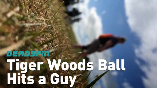This Is How It Feels To Get Whacked By A Tiger Woods Golf Ball