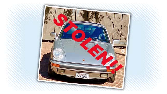 Image for article titled Los Angelenos: Keep An Eye Open For Spike Feresten&#39;s Stolen Porsche 911