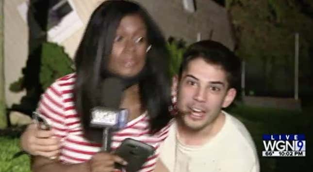 Image for article titled Black Reporter Harassed by White Man While On-Air