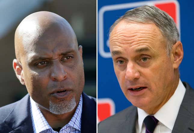 MLB Players Association executive director Tony Clark and MLB Commissioner Rob Manfred seem to be leading negotiations that might result in unfair conditions for amateur players. 