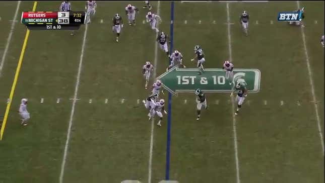 Michigan State Runs End-Around For Offensive Lineman On Senior Day