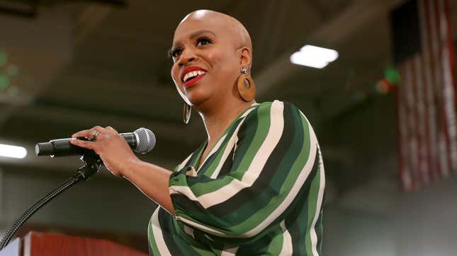 Image for article titled So Fresh and So Clean: An Empowered Ayanna Pressley Claps Back at Alopecia-Shaming Trolls