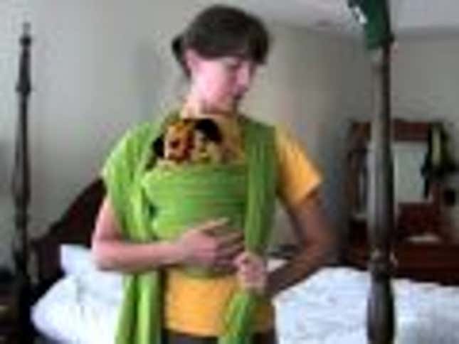 Turn a Long Shawl or Scarf Into a Baby Carrier