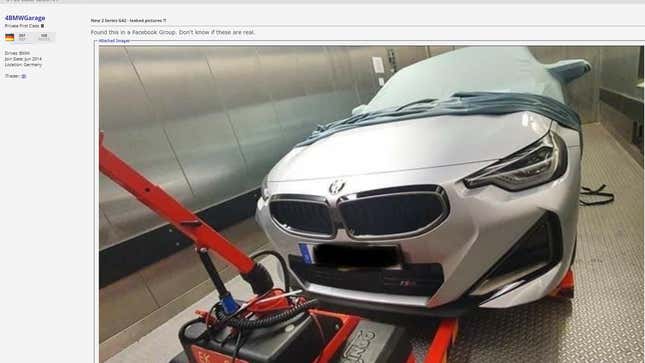 Image for article titled We Deserve Better Than The Leaked BMW 2 Series Coupe