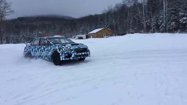 Here's Subaru's Brand New Rally Car Going Insane With Donuts