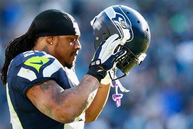 Image for article titled Beast Mode Back? Marshawn Lynch In Talks to Return to the Seattle Seahawks