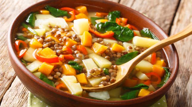 Image for article titled Man eats same magical lentil soup for lunch every day for 17 years [Updated]
