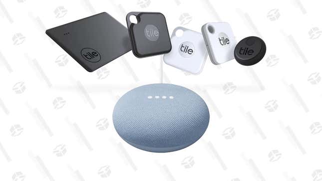 Tile Essentials 4 Pack + Google Nest Mini 2nd Gen | $70 | Tile
Tile Combo 4 Pack + Google Nest Mini 2nd Gen | $75 | Tile
Tile Pro 4 Pack + Google Nest Mini 2nd Gen | $100 | Tile