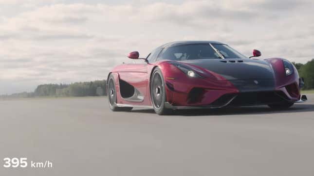 Image for article titled Koenigsegg Regera Proves It Only Needs One Gear To Set 0-400-0 Record