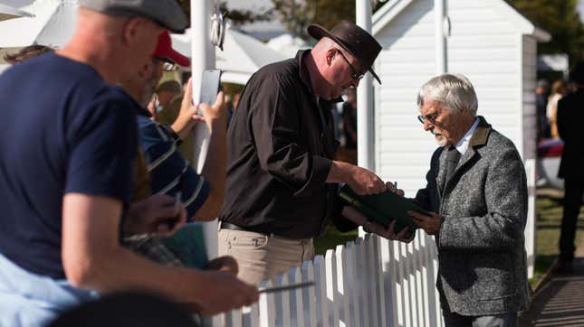 Image for article titled Cranky Gargoyle Walks At The Goodwood Revival