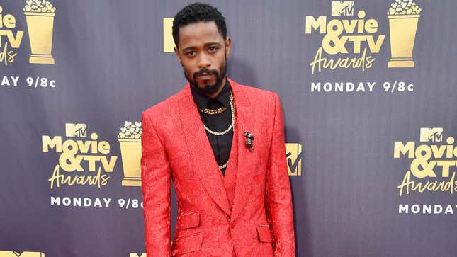 Lakeith Stanfield attends the 2018 MTV Movie And TV Awards at Barker Hangar on June 16, 2018 in Santa Monica, California.