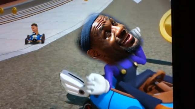 Steph Curry Stinkface Shows He Always Chooses Luigi In <i>Mario Kart</i>