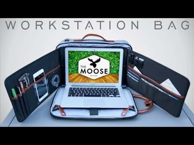 This Backpack Turns a Coffee Shop Table Into a Private Office