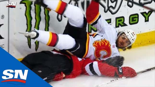 Devils' Mirco Mueller Taken Off On Stretcher After Crashing Into Boards