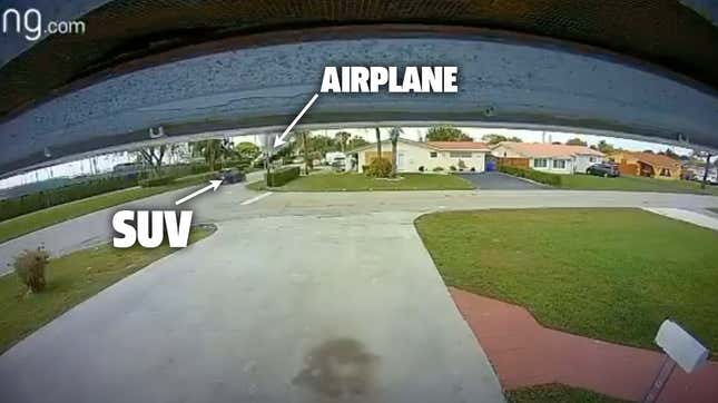 Image for article titled Horrific Fatal Small Plane Crash Is Caught On Doorbell Camera