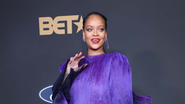 Rihanna poses with the President’s Award at the 51st NAACP Image Awards, Presented by BET, on February 22, 2020, in Pasadena, California.