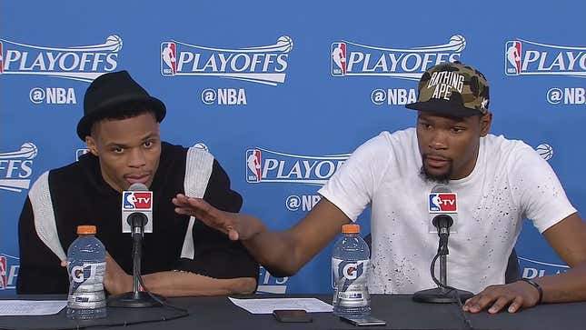 Kevin Durant And Russell Westbrook Torch Mark Cuban And Charlie Villanueva
