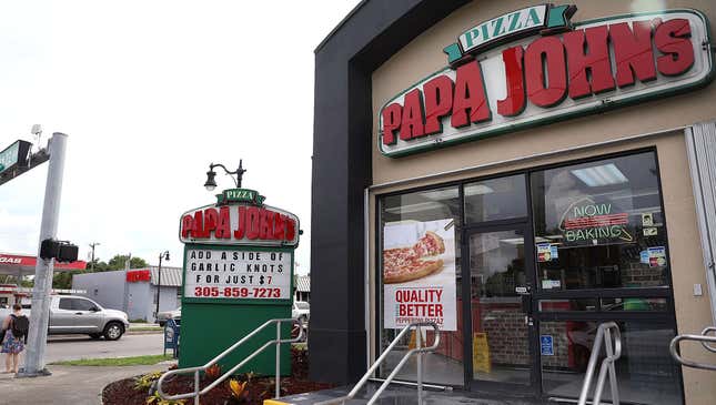 Image for article titled Papa John’s Removes N-Word From Menus