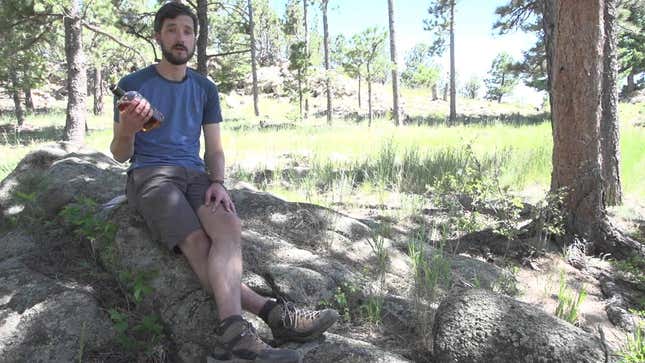 Use a Bottle of Whiskey to Start a Campfire