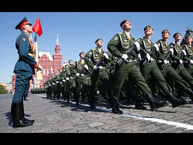 Huge Military Display In Moscow For The 70th Anniversary Of Victory Day