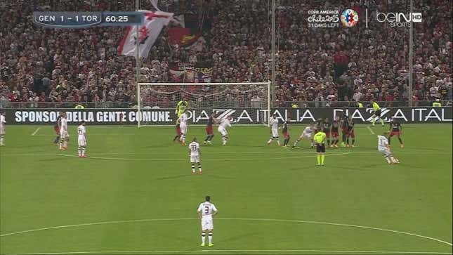Serie A Free Kick So Good The Keeper Doesn't Even Try To Save It