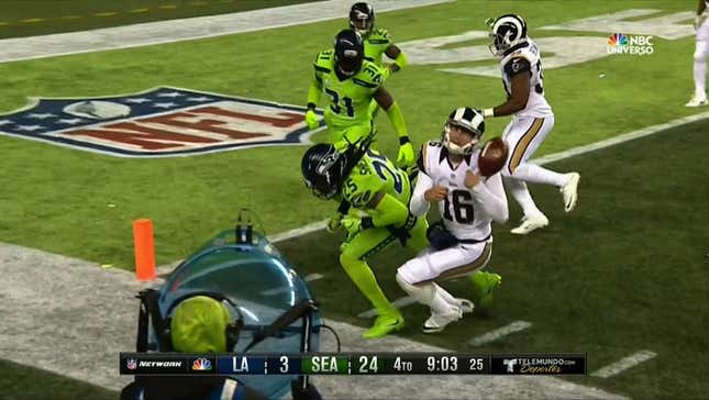 Jared Goff Forced To Leave Game After Massive Hit From Richard Sherman