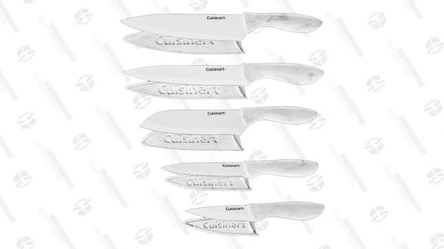 Cuisinart 10-Piece Faux Marble Knife Set | $24 | MorningSave