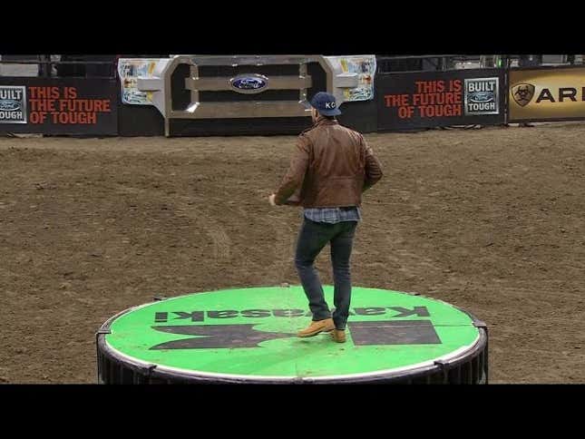 Travis Kelce Loses Rodeo Dance Contest To Fan Nicknamed "Skim Milk"