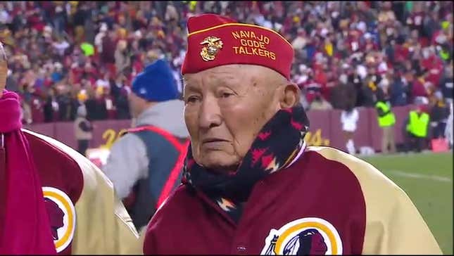 The Redskins Honor Navajo Code Talkers, Still Go By "Redskins"