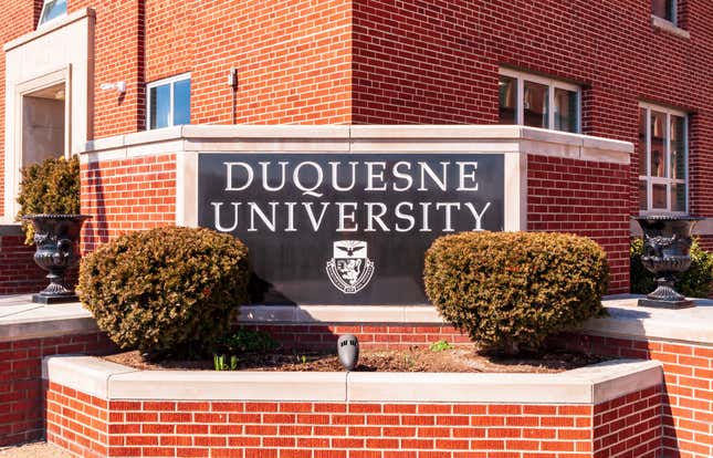 Image for article titled Professor at Duquesne University On Leave for Using N-Word, Encouraging Students to Do So as Well