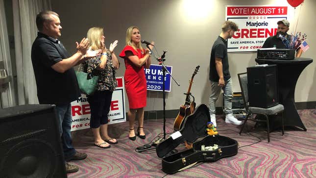 Image for article titled QAnon Supporter Poised to Take National Office