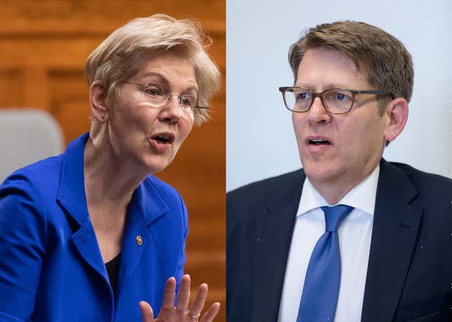 Image for article titled Elizabeth Warren Should Consider Jumping This Nerd