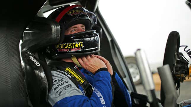 Image for article titled Former F1 Driver Scott Speed Breaks Back In Rallycross Jump