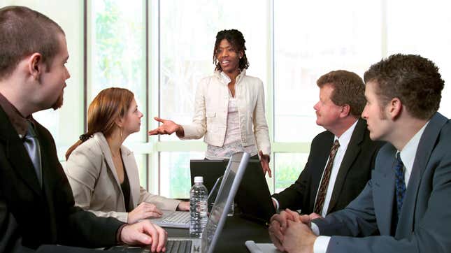 Office meeting stock photo