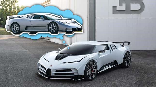 Image for article titled Here&#39;s The Bugatti EB110-Inspired Centodieci Before You&#39;re Supposed To See It