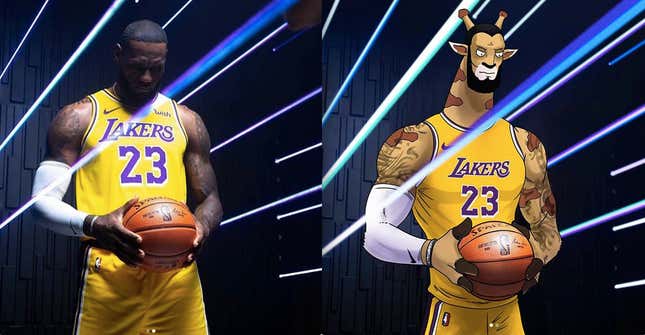 Image for article titled A Brief Interview With A Man Who Faithfully Recreates LeBron's Instagram As If He Were A Giraffe