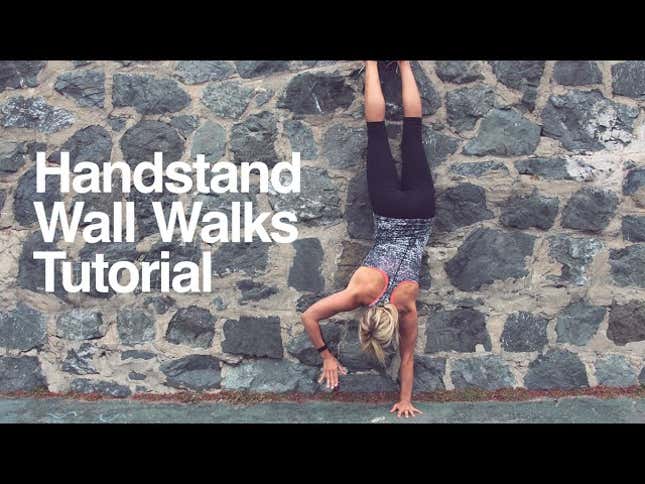 Work Up to Handstands With Wall Walks<em></em>