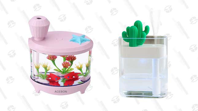 ACEBON Portable Mini Humidifier | $14 | Amazon | Promo code OBNXLIZY
Warrita Premium Cactus Humidifier Unit | $14 | Amazon | Clip coupon