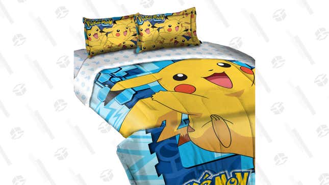 Pikachu Twin/Full Comforter With Two Pillow Shams | $60 | Amazon