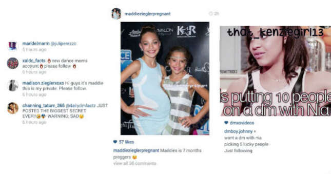 Image for article titled The Terrifying Instagram World of the Tweenage Dance Moms Fans