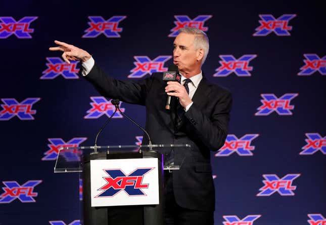 Oliver Luck, XFL commissioner and a Guy in his own right. 