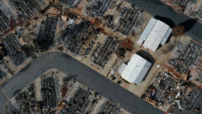 The remnants of the deadly Camp Fire in Paradise, California.