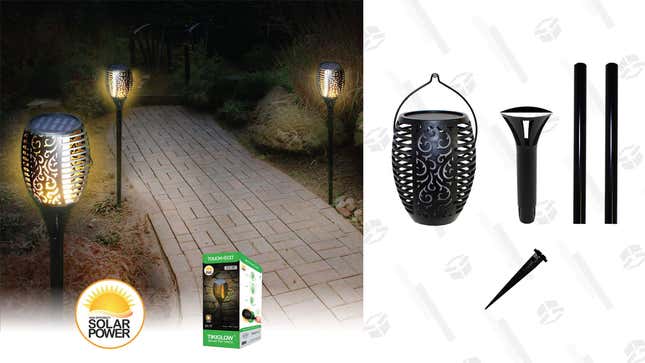 Touch Of ECO TIKIGLOW - Solar Tiki Torch Light | $25 | DailySteals | Use promo code KJTIKI